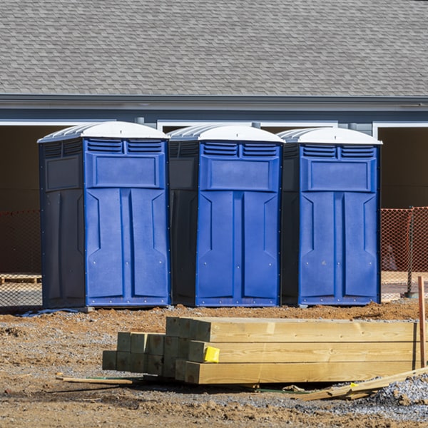 is there a specific order in which to place multiple porta potties in Saw Creek PA